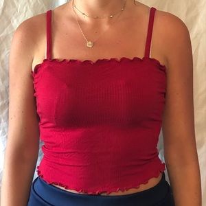 tilly’s red tank top